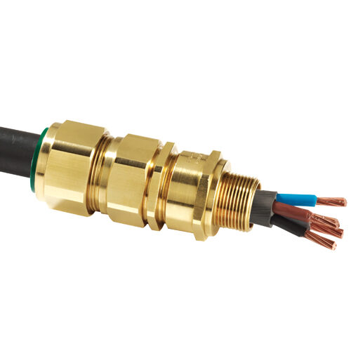 Image for E1WF Brass Flameproof (ATEX) Cable Glands
